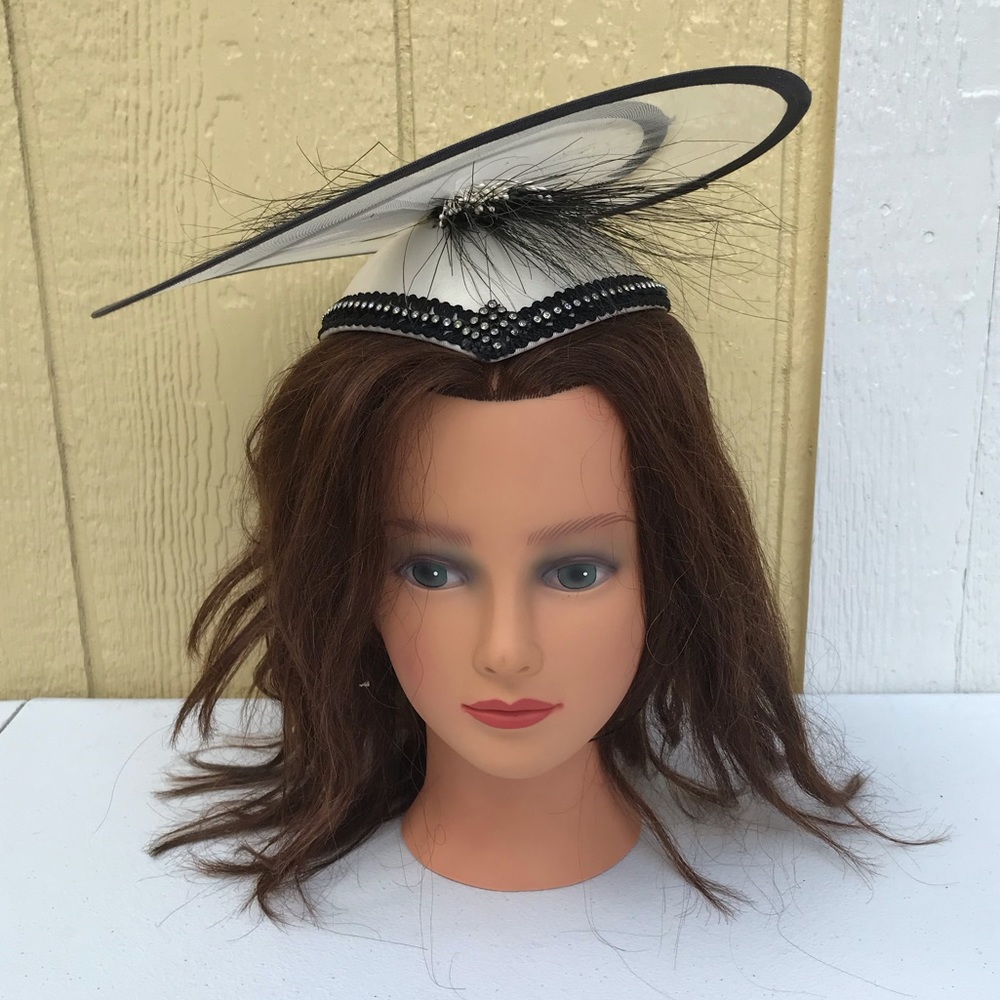 TEA Party Fascinator Kentucky Derby Hat Church Lady Vintage